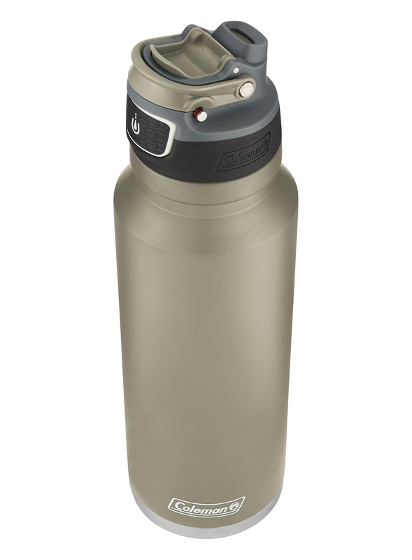 Amazon.com : Coleman FreeFlow AUTOSEAL Insulated Stainless Steel Water Bottle, Sandstone, 40 oz. : Sports & Outdoors