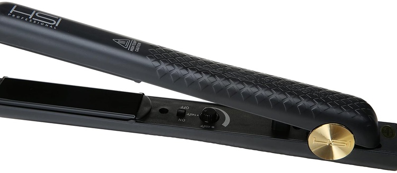 Amazon.com : HSI Professional Ceramic Tourmaline Ionic Flat Iron hair straightener, with Glove, Pouch and Travel Size Argan Oil Leave-in Hair Treatment (Packaging May Vary) : Flattening Irons : Beauty