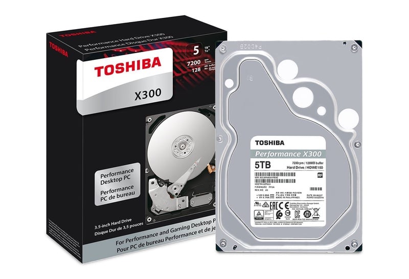 Amazon.com: Toshiba X300 5TB Performance Desktop and Gaming Hard Drive 7200 RPM 128MB Cache SATA 6.0Gb/s 3.5 Inch Internal Hard Drive (HDWE150XZSTA): Computers & Accessories