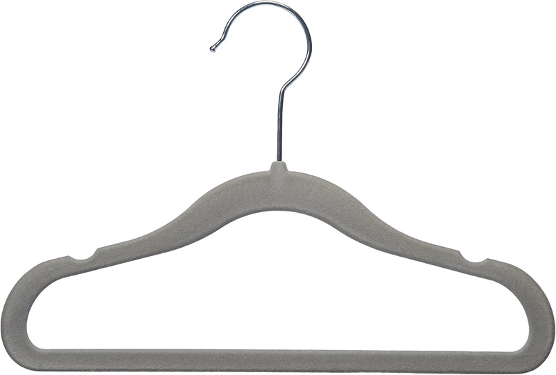 Amazon.com: AmazonBasics Kids Velvet Non-Slip Clothes Hangers, 30-Pack, Grey: Home & Kitchen