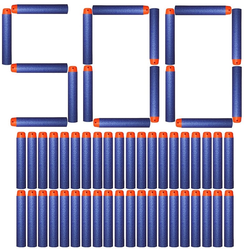 Amazon.com: AMOSTING Refill Darts 500PCS Bullet for Nerf N-Strike Elite Zombie Strike Rebelle - Blue: Toys & Games