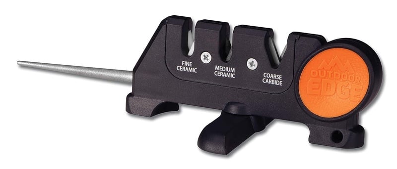 Amazon.com: Outdoor Edge Edge-X Pro Two-Stage Carbide & Ceramic Knife & Fish Hook Sharpener with Stable Rotating Base (EXP-200): Sports & Outdoors