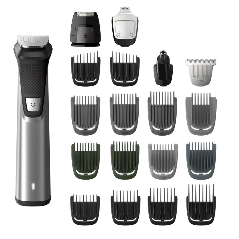 Amazon.com: Philips Norelco Multi Groomer MG7750/49 - 23 piece, beard, body, face, nose, and ear hair trimmer, shaver, and clipper: Beauty