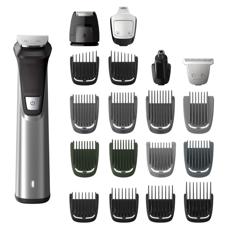 Amazon.com: Philips Norelco Multigroom Series 7000, MG7750/49, 23 Piece Mens Grooming Kit, Trimmer for Beard, Head, Body, and Face - NO BLADE OIL NEEDED: Beauty