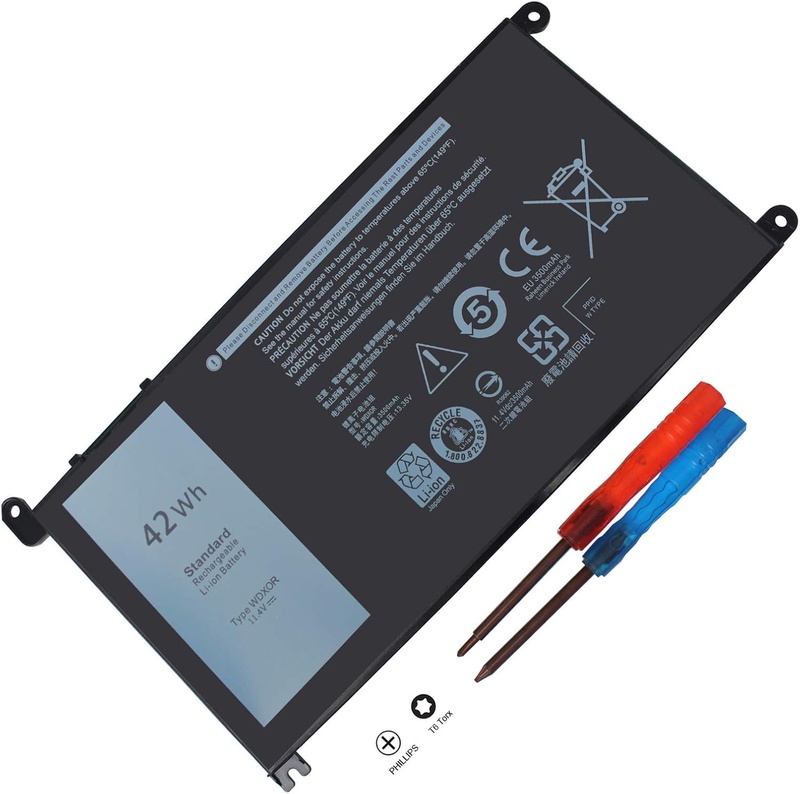 Amazon.com: Gomarty WDX0R Laptop Battery for Dell Inspiron 13 5368 5378 5379 7368 7378 Inspiron 14-7460 Inspiron 15 5565 5567 5568 5578 7560 7570 7579 7569 P58F Inspiron 17 5765 5767 FC92N 3CRH3 T2JX4 CYMGM: Electronics
