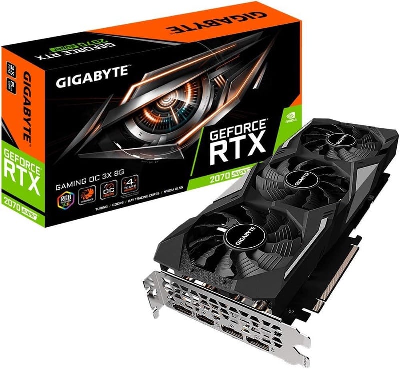 Amazon.com: GIGABYTE GeForce RTX 2070 Super Gaming OC 8G Graphics Card, 3X Windforce Fans, 8GB 256-Bit GDDR6, GV-N207SGAMING OC-8GD Video Card: Computers & Accessories
