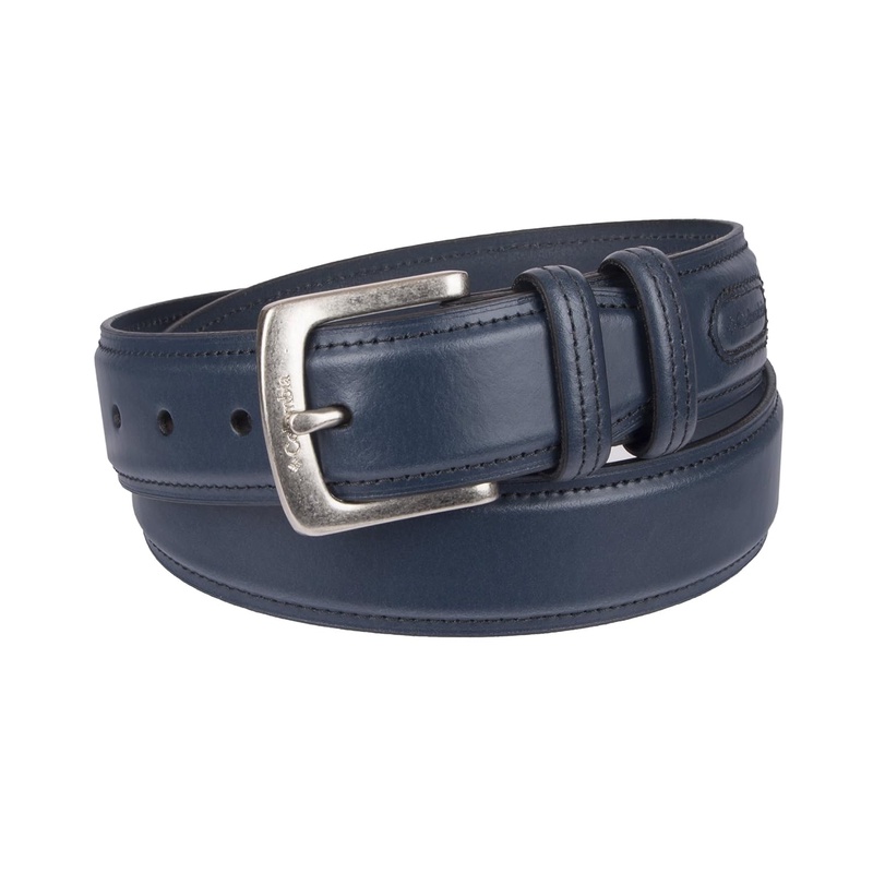 Columbia Men's Casual Leather Belt, Navy, 40 at Amazon Men’s Clothing store: