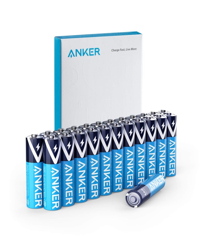 Amazon.com: Anker Alkaline AAA Batteries (48-Pack), Long-Lasting & Leak-Proof with PowerLock Technology, High Capacity Triple A Batteries with Adaptive Power and Superior Safety (Non-Rechargeable): Health & Personal Care