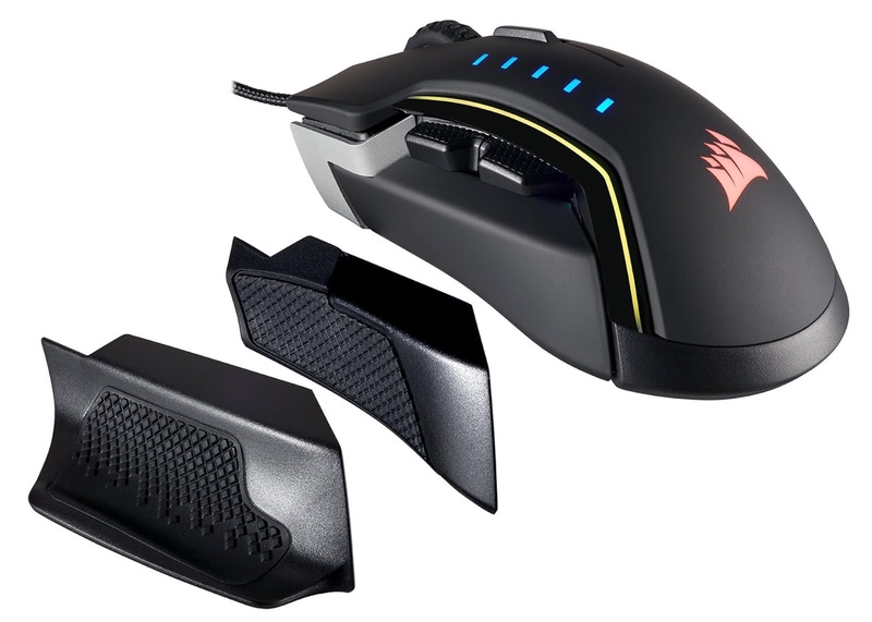 Amazon.com: CORSAIR Glaive - RGB Gaming Mouse - Comfortable & Ergonomic - Interchangeable Grips - 16,000 DPI Optical Sensor - Aluminum: Computers & Accessories