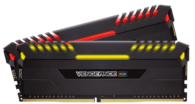 Corsair Vengeance RGB 16GB (2x8GB) DDR4 3000MHz C16 Desktop Memory - Black at Amazon.com
