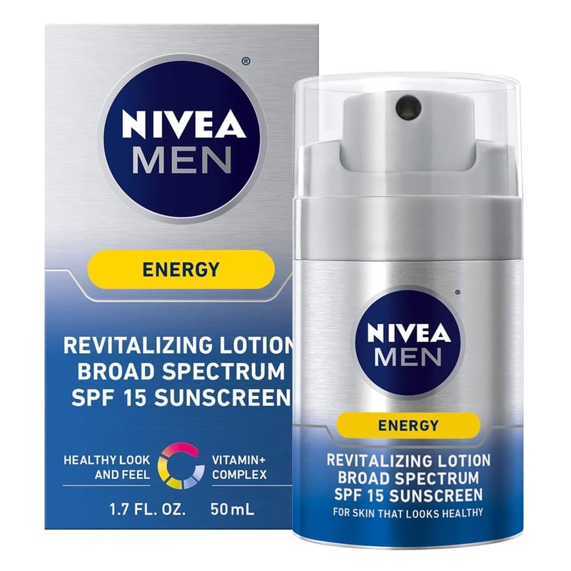 Amazon.com: NIVEA Men Energy Lotion Broad Spectrum SPF 15 Sunscreen 1.7 Fluid Ounce: Beauty