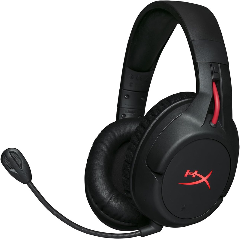 Amazon.com: HyperX Cloud Flight - Wireless Gaming Headset, with Long Lasting Battery Up to 30 hours of Use, Detachable Noise Cancelling Microphone, Red LED Light, Bass, Comfortable Memory Foam, PS4, PC, PS4 Pro: Computers & Accessories
