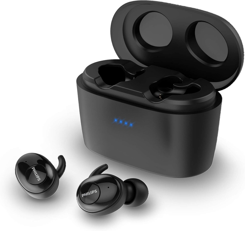 Amazon.com: Philips Audio New Philips UpBeat SHB2515 Bluetooth 5.0 Wireless in-Ear Earbuds, TWS, Stereo, Up to 110 Hours of Playtime with Power Bank Charging Case - Charges Phones - Black (SHB2515BK/10): Electronics