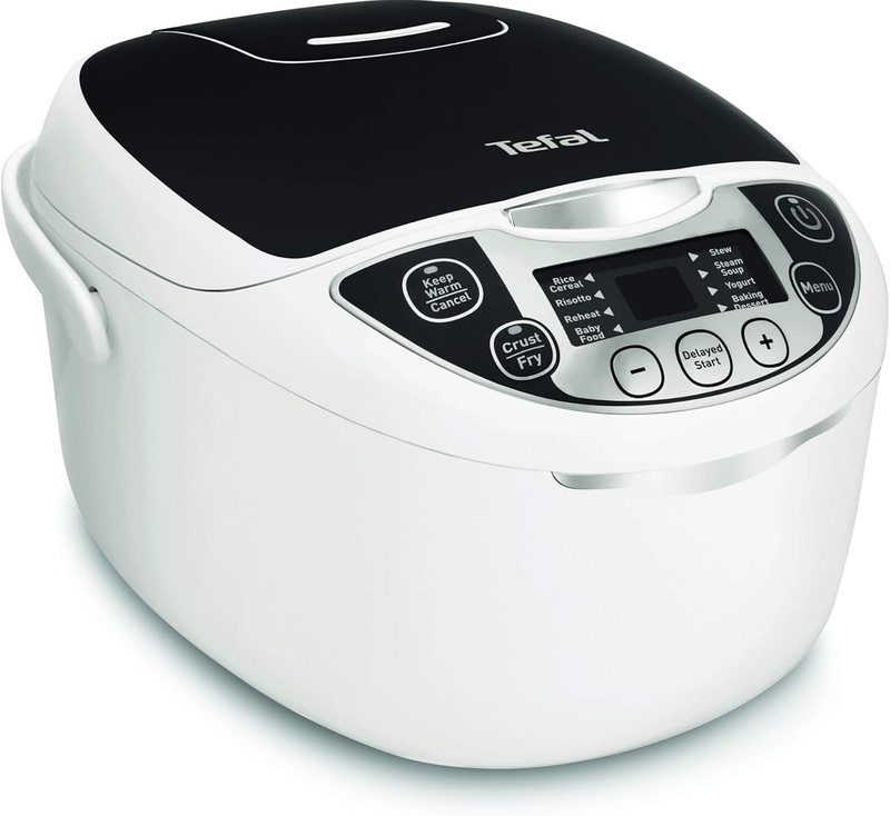 Amazon.com: Tefal Convenient Rice & Multi-Cooker - 5-L Capacity - LED Digital Display - 10 Cooking Programs and Fuzzy Logic Cooking System - Perfect for Rice Steams Slow Cooks: Kitchen & Dining