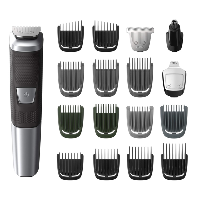 Amazon.com: Philips Norelco MG5750/49 Multigroom All-In-One Trimmer Series 5000 With 18Piece, No Blade Oil Needed,: Beauty