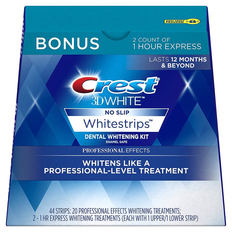 Amazon.com: Crest 3D White Professional Effects Whitestrips Whitening Strips Kit, 22 Treatments, 20 Professional Effects + 2 1 Hour Express Whitestrips: Beauty