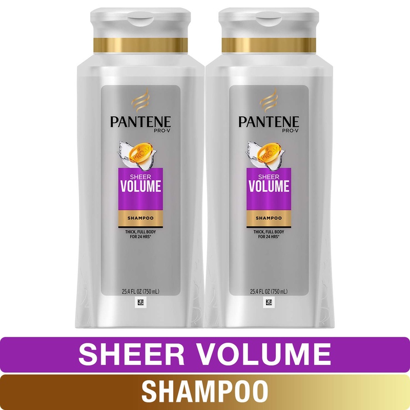 Amazon.com: Pantene, Shampoo, Pro-V Sheer Volume for Fine Hair, 25.4 fl oz, Twin Pack: Beauty
