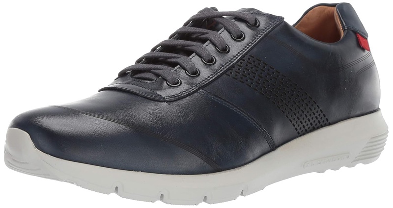 Amazon.com | MARC JOSEPH NEW YORK Mens Leather Chelsea Sneaker, Navy Nappa 7 D(M) US | Fashion Sneakers