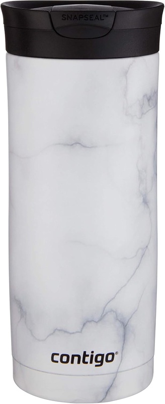 Amazon.com: Contigo | Couture SNAPSEAL Vacuum-Insulated Travel Mug, 16oz, White Marble: Kitchen & Dining