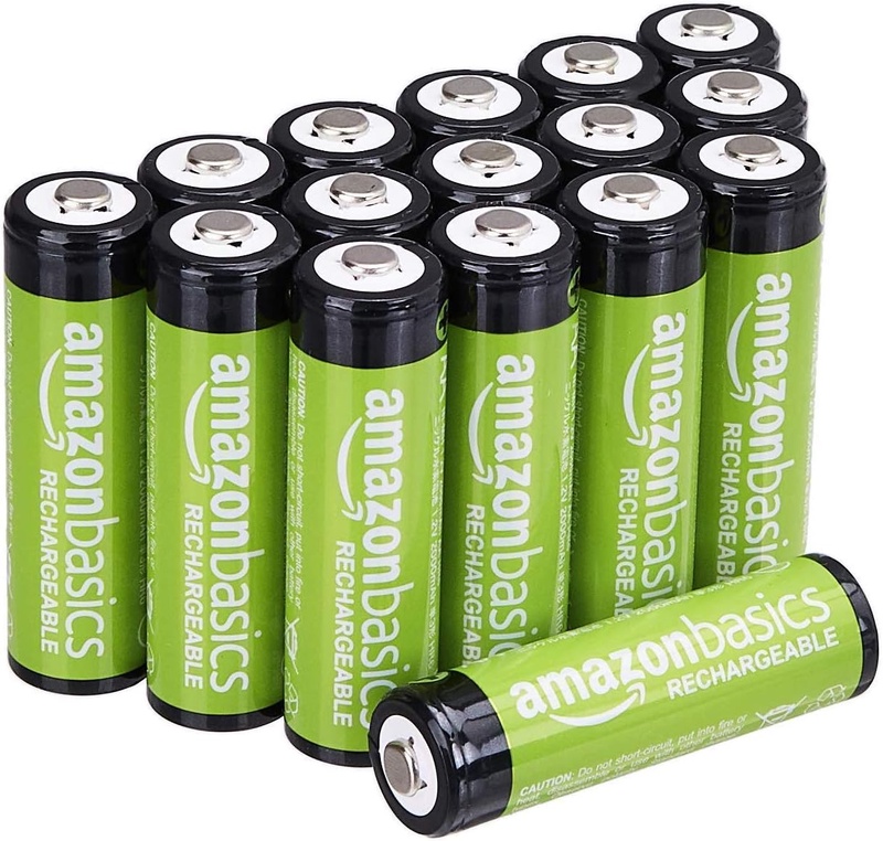 Amazon.com: AmazonBasics AA Rechargeable Batteries, Pre-charged - Pack of 16 (Appearance may vary): Home Audio & Theater