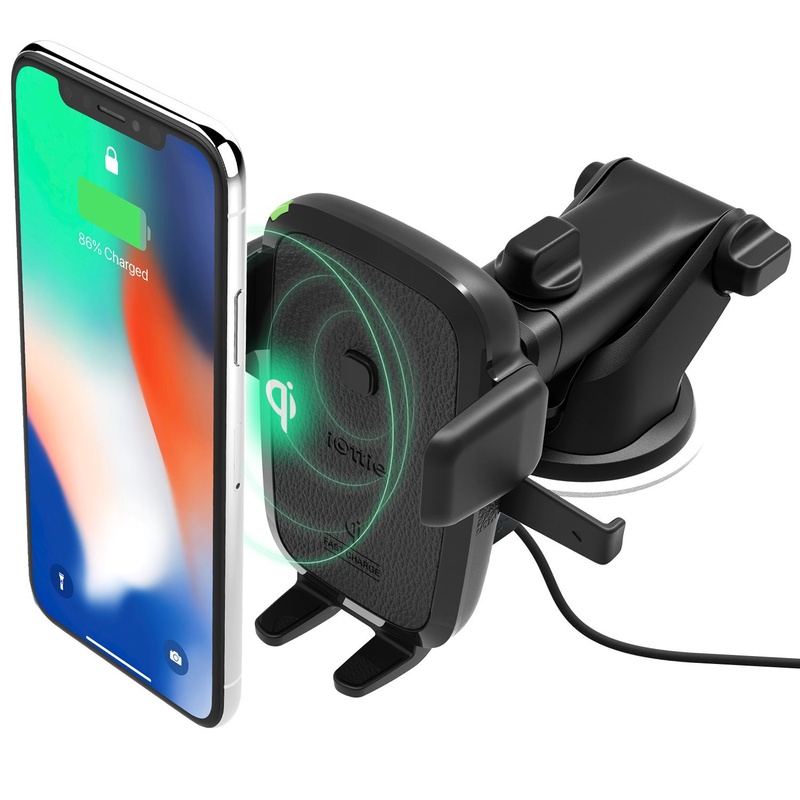 Amazon.com: iOttie Easy One Touch Wireless Qi Fast Charge Car Mount Kit || Fast Charge: Samsung Galaxy S10 S9 Plus S8 S7 Edge Note 8 5 | Standard Charge: iPhone X 8 Plus & Qi Enabled Devices | + Dual Car Charger: Cell Phones & Accessories