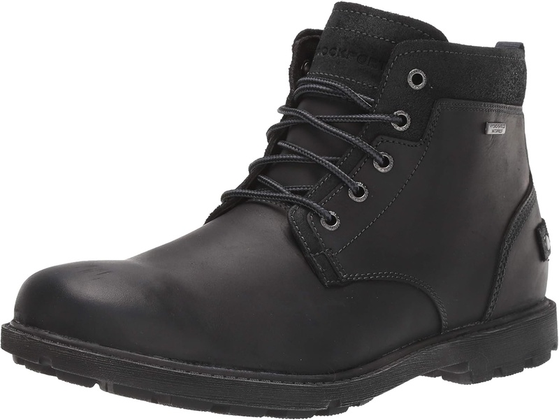 Amazon.com | Rockport Men's Rugged Bucks II Chukka, Black Leather/Suede, 9.5 M US | Chukka