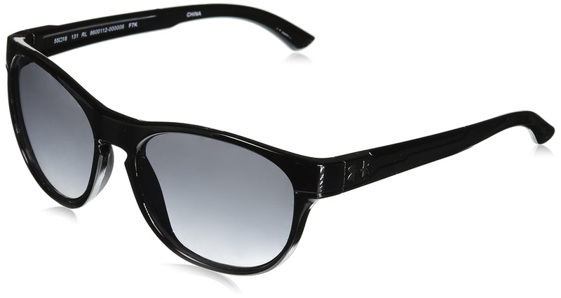 Amazon.com: Under Armour Round Sunglasses, UA Glimpse RL Gloss Black/Gray Gradient, M/L: Clothing