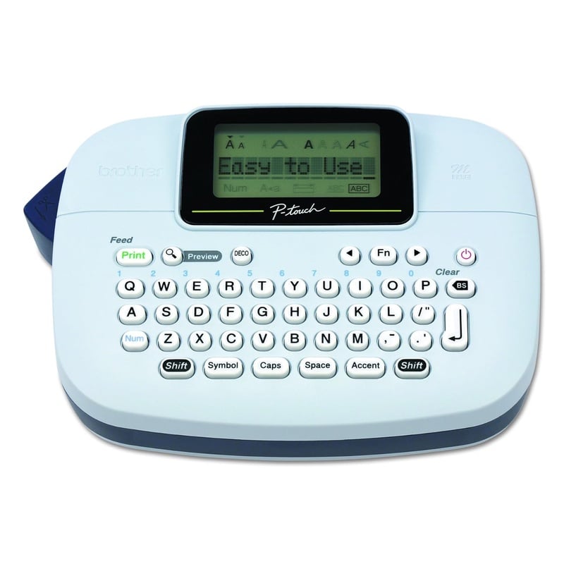 Amazon.com: Brother P-touch, PTM95, Handy Label Maker, 9 Type Styles, 8 Deco Mode Patterns, White: Gateway