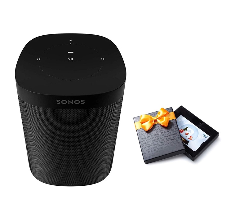 Amazon.com: Sonos One (Gen 2) - Voice Controlled Smart Speaker with Amazon Alexa Built-in - Black with $50 Amazon.com Gift Card