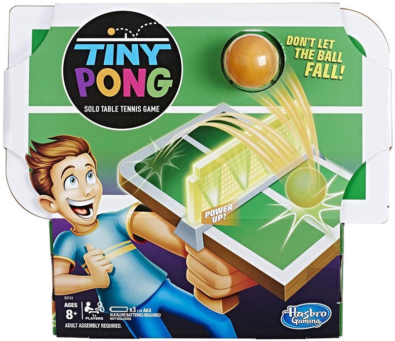 Amazon.com: Tiny Pong Solo Table Tennis Kids Electronic Handheld Game Ages 8 and Up: Toys & Games