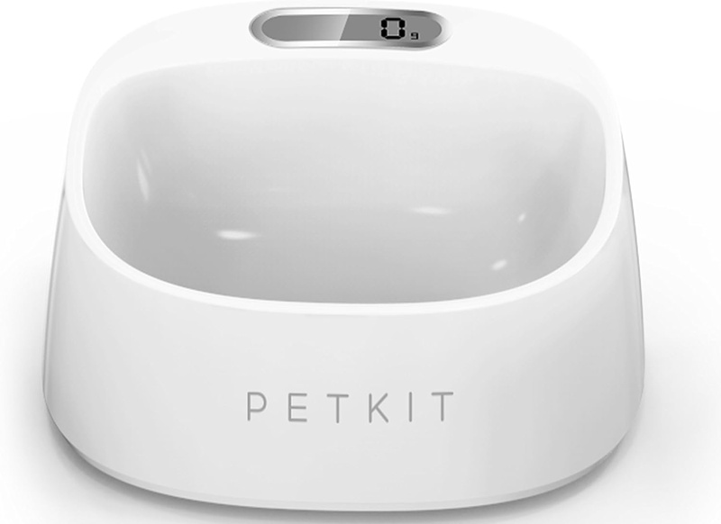 Pet Supplies : PETKIT 'FRESH' Anti-Bacterial Waterproof Smart Food Weight Calculating Digital Scale Pet Cat Dog Bowl Feeder w/ Inlcuded Batteries, One Size, White : Amazon.com
