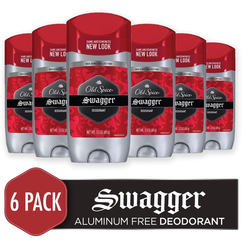 Amazon.com : Old Spice Antiperspirant and Deodorant for Men, Red Zone Collection, Swagger Invisible Solid, Lime & Cedarwood Scent 2.6 Oz (Pack of 6) : Antiperspirant Deodorants : Beauty