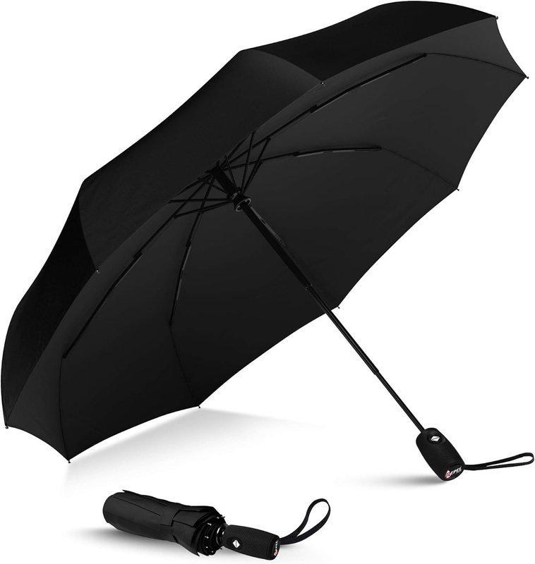 Amazon.com: Repel Windproof Travel Umbrella with Teflon Coating (Black): Upper Echelon Products