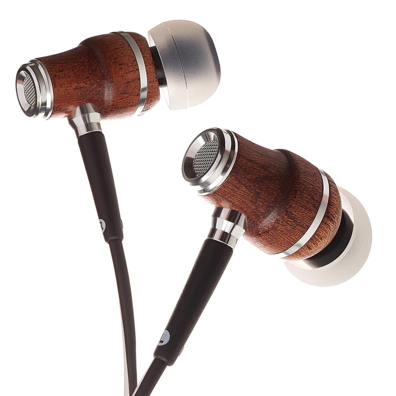 Amazon.com: Symphonized NRG X Sapele Wood Earbuds, Ergonomic Design in-Ear Noise-Isolating Headphones, Earphones with Angle-Fit Ear Tips, in-line Microphone and Volume Control, Stereo Earphones (Black & White): Home Audio & Theater