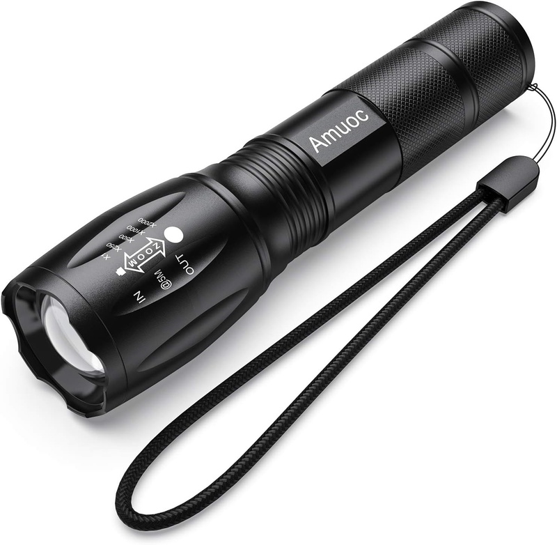 Flashlights, LED Tactical Flashlight S1000 - High Lumen, 5 Modes, Zoomable, Water Resistant, Handheld Light - Best Camping/Outdoor/Hiking/Flashlights/Gift-Giving/Emergency(Batteries Not Included) - - Amazon.com