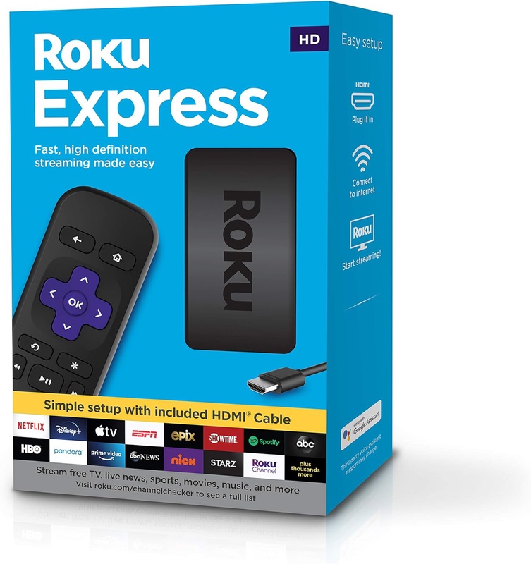 Amazon.com: Roku Express | HD Streaming Media Player with High Speed HDMI Cable and Simple Remote: Electronics