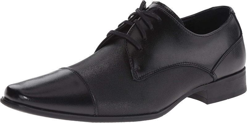 Amazon.com | Calvin Klein Men's Bram Oxford, Black Diamond Leather, 9 Medium US | Oxfords