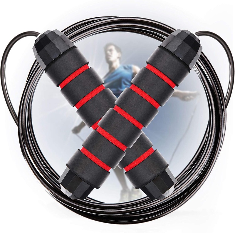 Amazon.com : Cabepow Adjustable Jump Rope with Carrying Pouch - Cardio Jumping Rope for Men, Women, and Children of All Heights and Skill Levels - for Skipping Rope, Crossfit Training, Boxing, and MMA Workouts : Sports & Outdoors