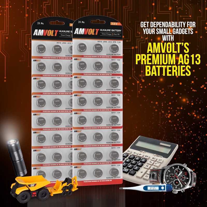 Amazon.com: 24 Pack LR44 AG13 Battery - [Ultra Power] Premium Alkaline 1.5 Volt Non Rechargeable Round Button Cell Batteries for Watches Clocks Remotes Games Controllers Toys & Electronic Devices - 2023 Exp Date: Home Audio & Theater