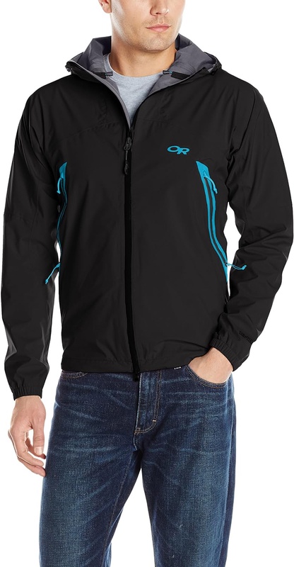 Amazon.com: Outdoor Research Men's Allout Hooded Jacket, Khaki/Dark Grey, Medium: Clothing
