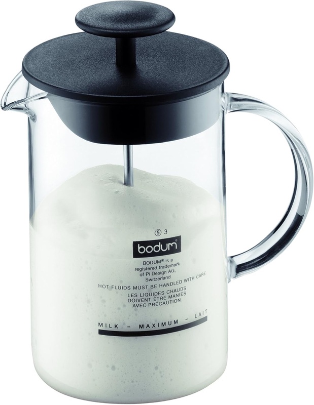 Amazon.com: Bodum Latteo Manual Milk Frother, 8 Ounce, Black: Electric Milk Frothers: Kitchen & Dining
