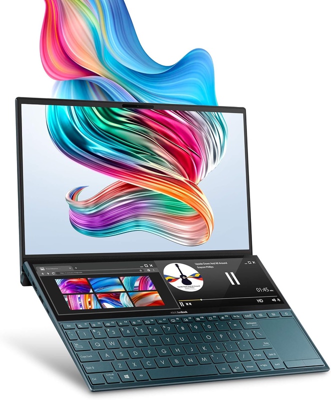 Amazon.com: ASUS ZenBook Duo UX481 Laptop, 14” FHD NanoEdge Bezel Touch, Intel Core i7-10510U, GeForce MX250, 16GB RAM, 1TB PCIe SSD, Innovative ScreenPad Plus, Windows 10 Pro, Celestial Blue, UX481FL-XS74T: Computers & Accessories
