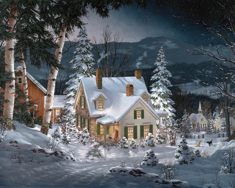 Amazon.com: White Mountain Puzzles Friends in Winter - 1000 Piece Jigsaw Puzzle: Toys & Games