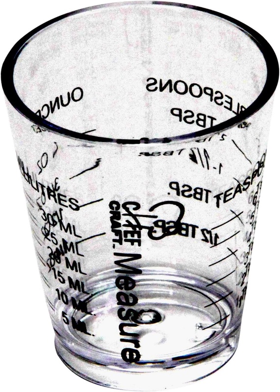 Amazon.com: Chef Craft 21283 Measurer, One Size, Clear: Mini Measure Cup: Kitchen & Dining
