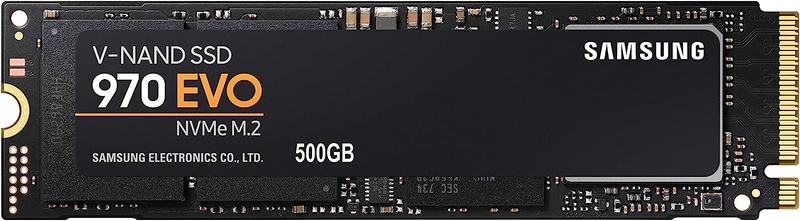 Amazon.com: Samsung (MZ-V7E500BW) 970 EVO SSD 500GB - M.2 NVMe Interface Internal Solid State Drive with V-NAND Technology, Black/Red: Computers & Accessories