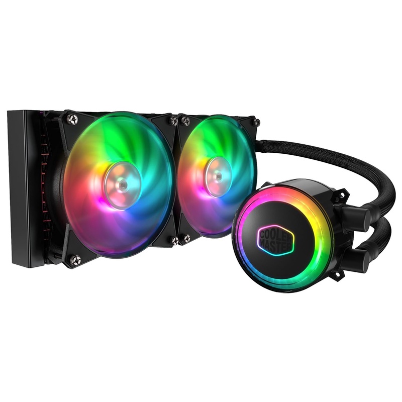 Amazon.com: Cooler Master MasterLiquid ML240R Addressable RGB Close-Loop AIO CPU Liquid Cooler, 240 Radiator, Dual Chamber Pump, Dual MF120R Fans, Independently-Controlled ARGB LEDs for AMD Ryzen/Intel 1151: Computers & Accessories