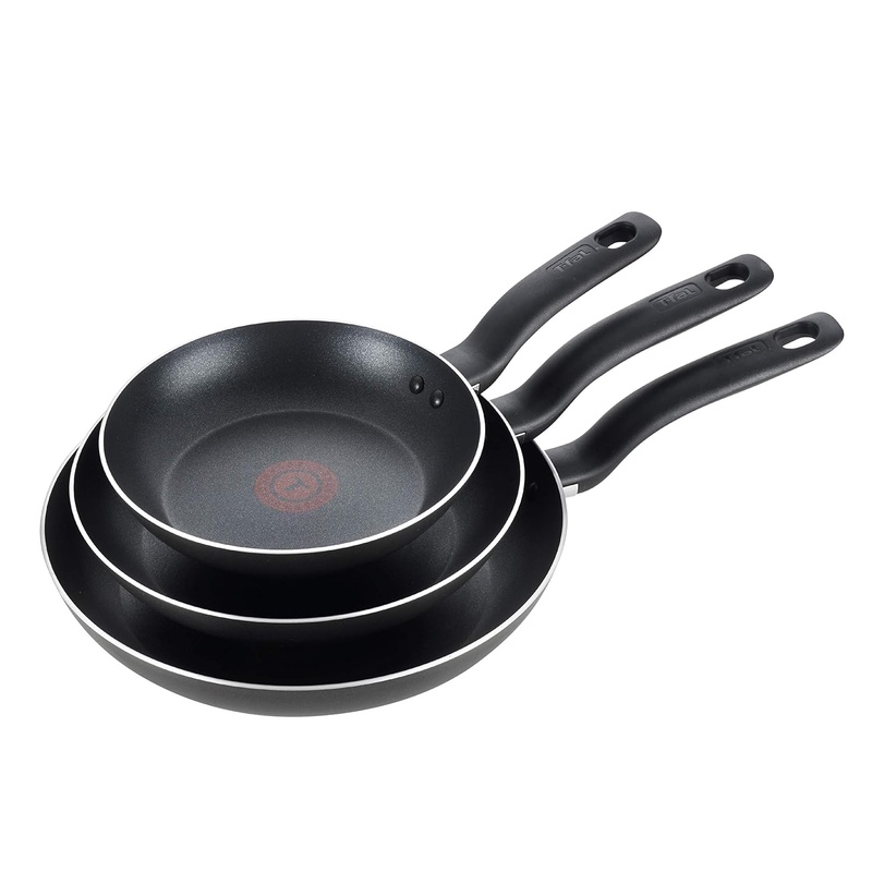 Amazon.com: T-fal B363S3 Specialty Nonstick 3 PC Fry Pan Cookware Set, 3-Pack, Black: Gateway