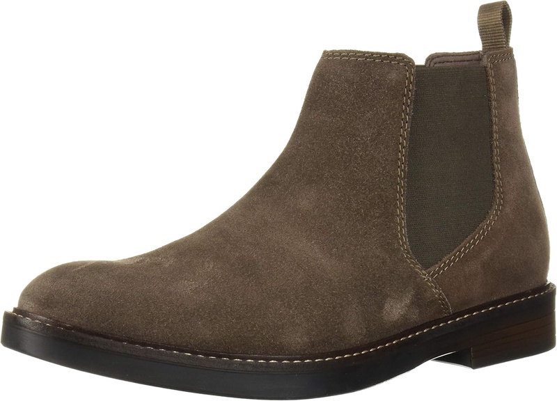 Amazon.com | Clarks Men's Paulson Up Chelsea Boot, Taupe Suede, 80 M US | Boots