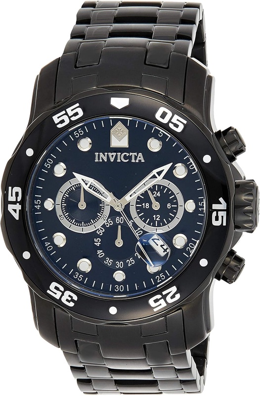 Amazon.com: Invicta Men's 0076 Pro Diver Collection Chronograph Black Ion-Plated Stainless Steel Watch: Invicta: Watches