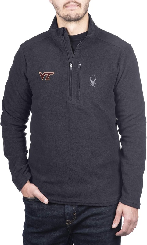 Amazon.com : Spyder Virginia Tech Hokies Men's Transport Quarter Zip Premium Fleece Gameday Pullover, Large : Clothing